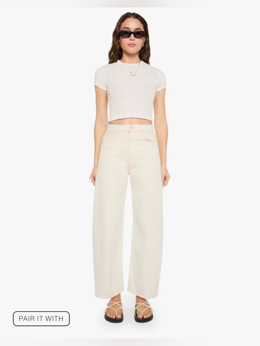 MOTHER ‘The Half-pipe Ankle Jean (Natural)